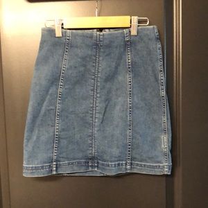 Free People Jean Skirt